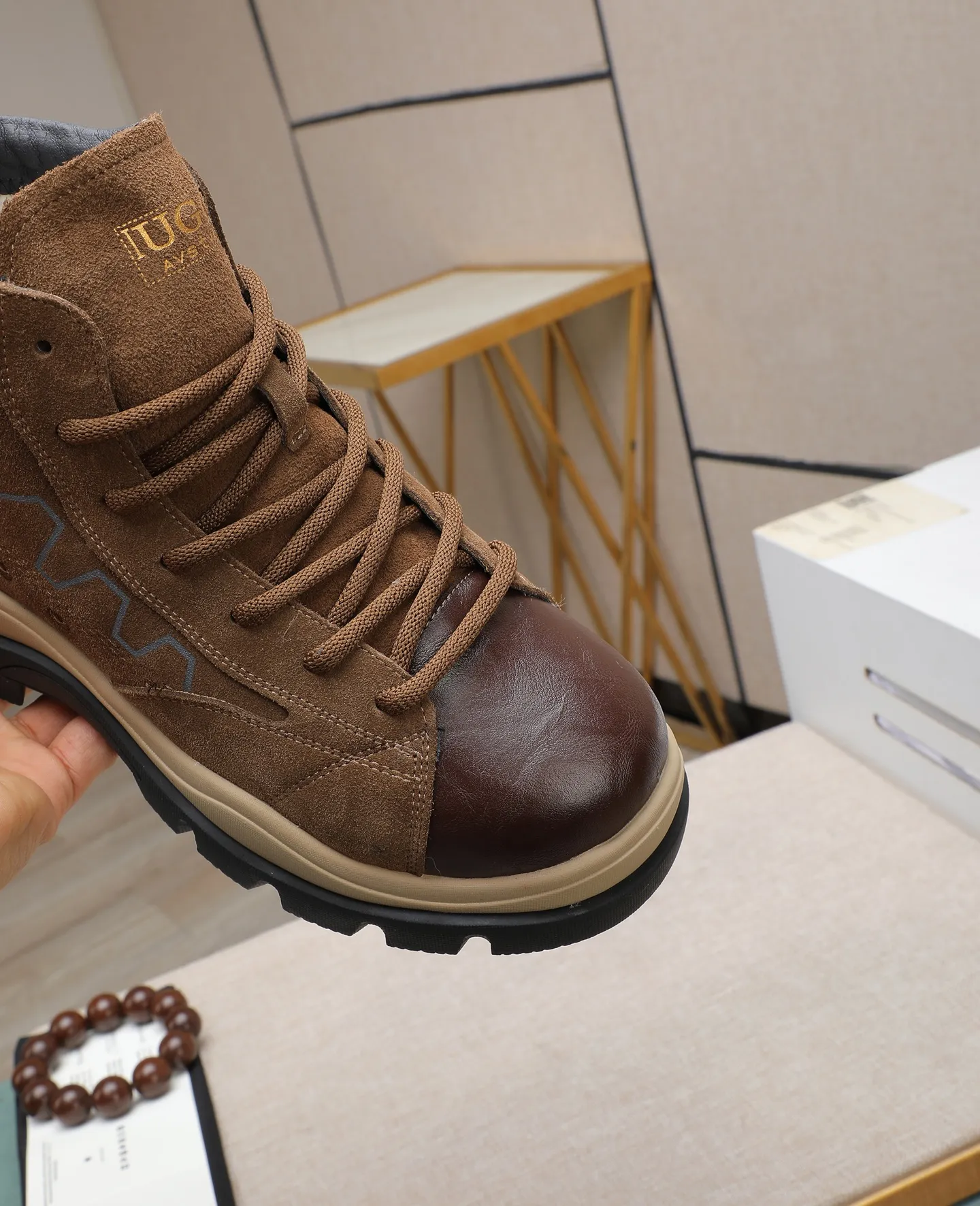 Men's shoes 💰640 IUGGI new retro presbyopia men's shoes, casual and versatile, full of high-end sense, fashionable, luxury and personalized style, joint style, retro presbyopia factor, full of handsome style, first layer suede cowhide, lining wool, rubber outsole, light and non-slip size: 39-44